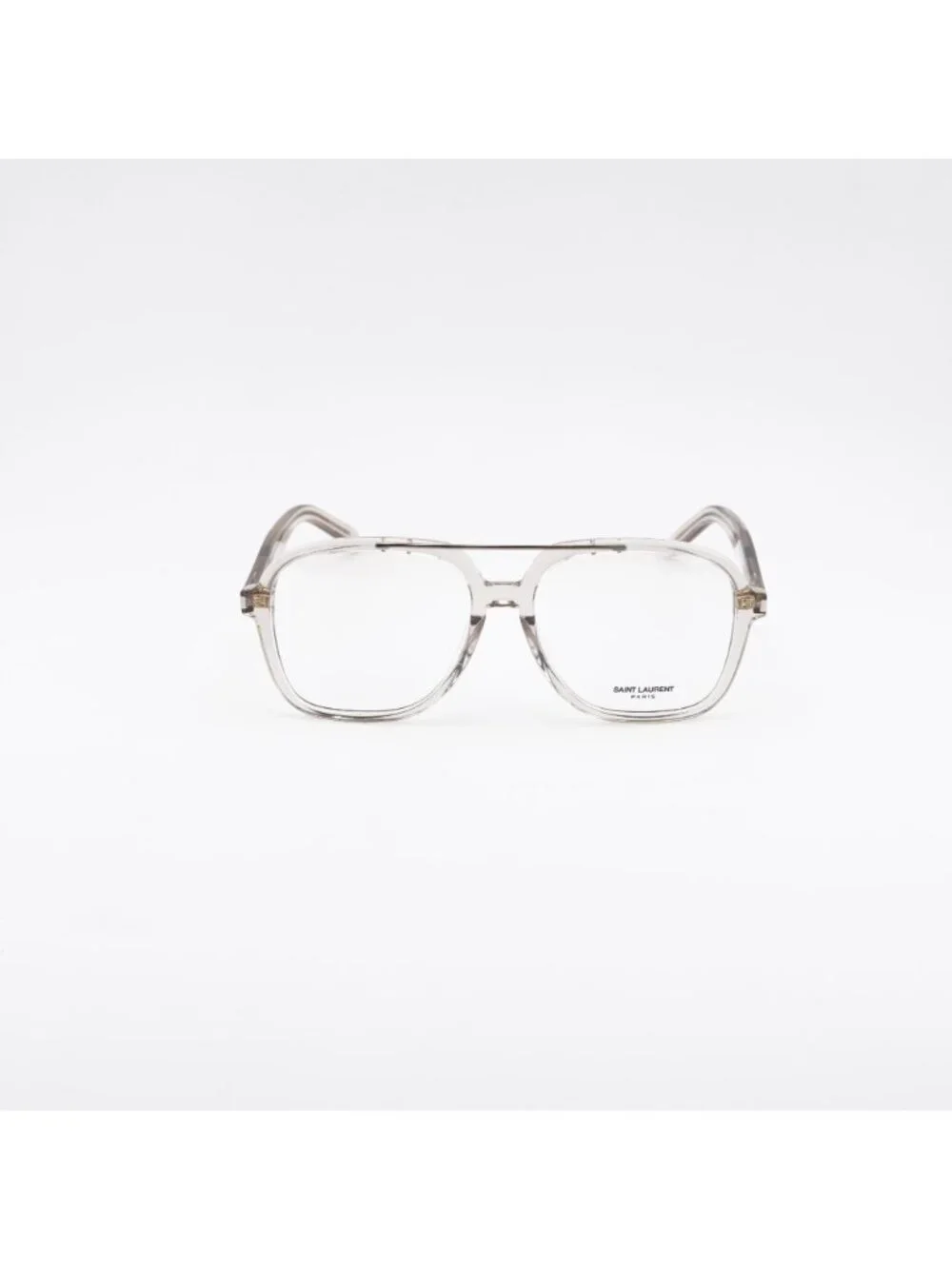 Saint Laurent SL545 OPT 003 Eyeglasses Shiny Beige 58mm Square Frame
